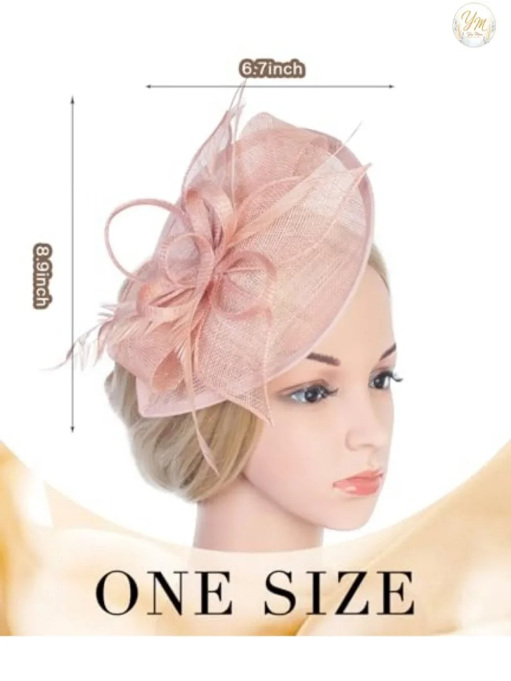 Sinamay Fascinator Hat Floral Feather Pillbox Derby for Women Tea Party UK
